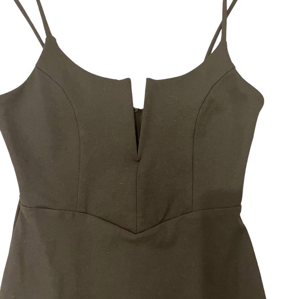 Solemio - Women’s Little Black Dress with Plunging Neckline - Size M - Picture 2 of 8